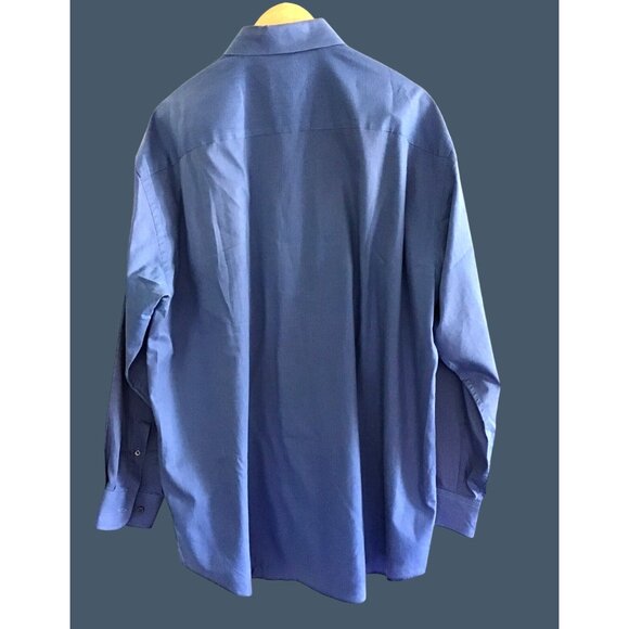 CLAIBORNE- T-WEAVE MENS BLUE BUTTON -DOWN LONG SLEEVE SHIRT SIZE X-LARGE - Picture 2 of 6